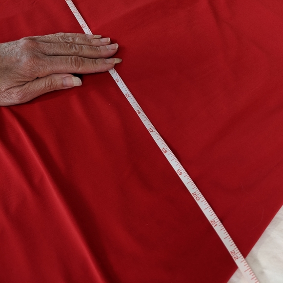 ☀️LAUREN Ralph Lauren NWT cold shoulder dress 8 red - Picture 16 of 17